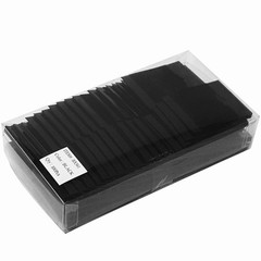 MOOCA 100 pieces of 1.5 x 2-inch plain black velvet 1 1/2″W x 2″H, Black