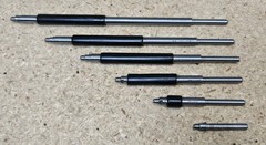 Starrett No. 124MDZ solid-rod inside micrometer set – 50mm to 800mm range USA