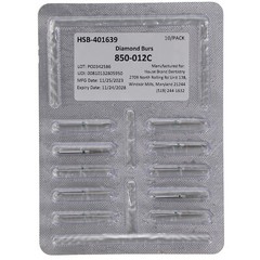House Brand Dentistry 401639 FG 850-012C Round Taper Coarse Diamond Burs 10/Pk