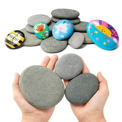 15pcs Rocks for Painting 5pcs Each 2-3in 3-4in 4-5in Flat & Smooth Rocks for …