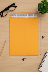 50 – Pack 6″x9″ Kraft Catalog Mailing Envelopes Mailers Peel Self Seal