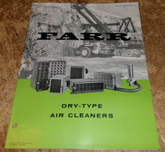 1967 farr dry-type air cleaners brochure in nice shape used