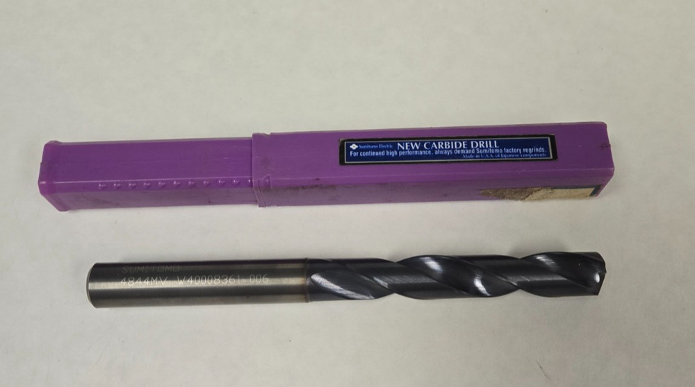 Sumitomo MDS4844MV Solid Carbide Drill, W40008361 006