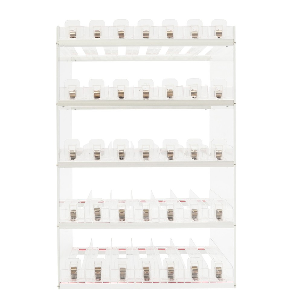 Wall Mounted Acrylic Cigarette Display Organizer With Auto Cigarette Pusher
