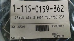 Raven 21 Foot Cable Assembly for 3 Boom 700/750 Control Systems – 115-0159-862