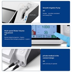 AZDENT Dental Piezo Bone Surgery & Implant Motor 2 IN 1 Bone Cutter Touch Screen