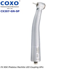 COXO Dental High Speed Fiber Optic LED Handpiece Fit Kavo NSK LED Coupler 6Holes