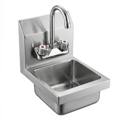 12 in. x 9 in. x 13 in. Wall Mount Stainless Steel Hand Sink