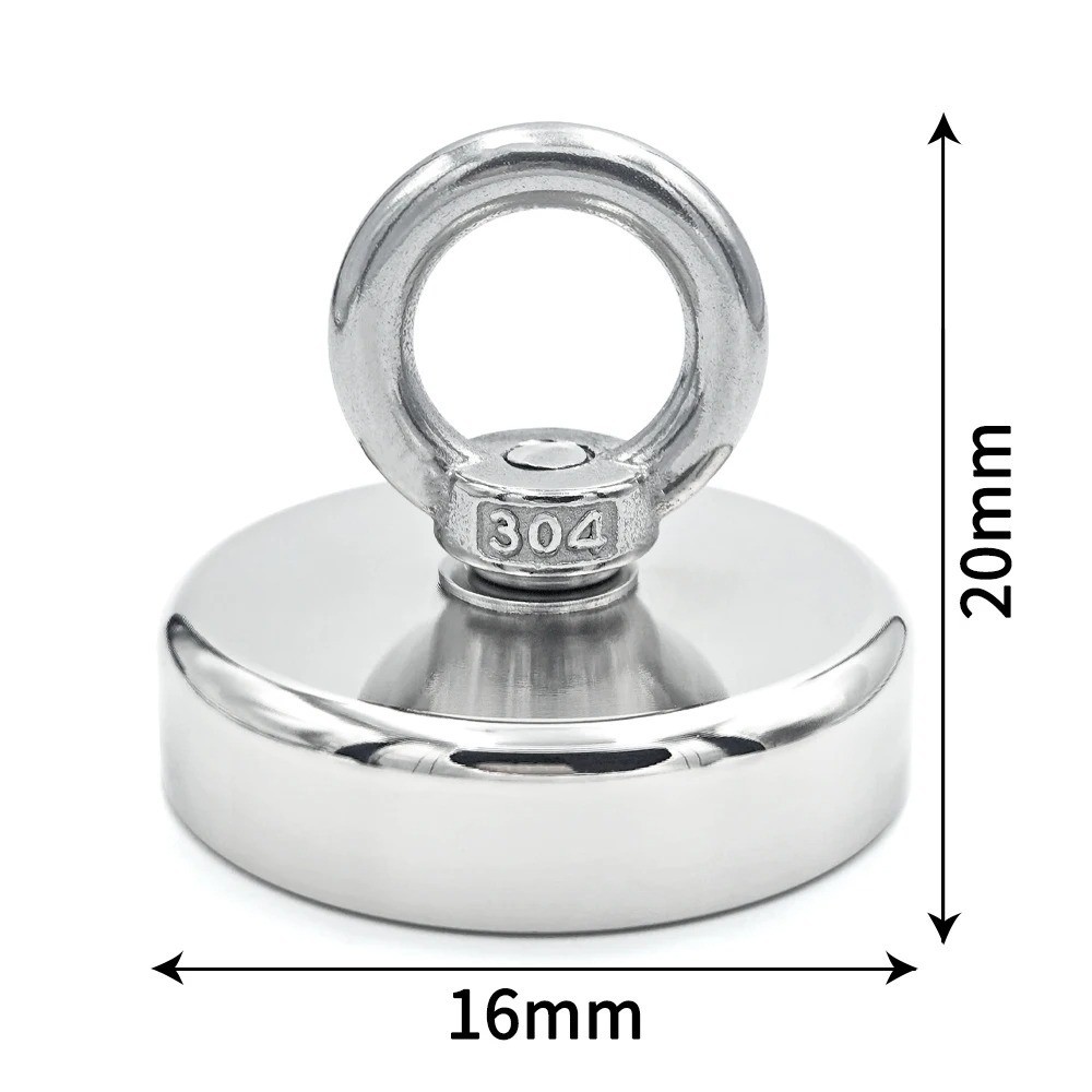 Super Strong N52 Neodymium Fishing Magnet Hook Heavy Duty Rare Earth Power Grips