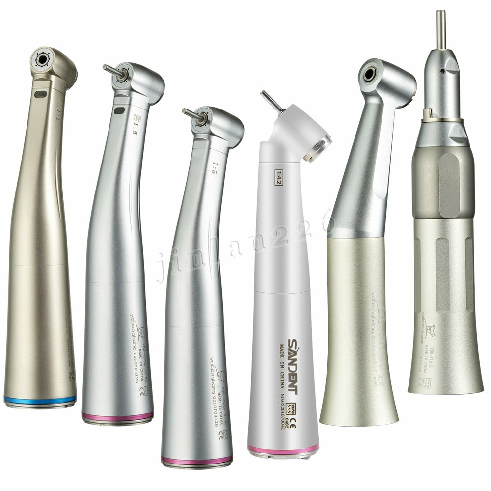 NSK Style Dental 1:5 / 1:1 /1:4.2 45° LED Fiber Optic Contra Angle Handpiece