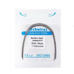 10pcs/pack Dental Orthodontic Form Arch wire Stainless Steel S.S Round Natural