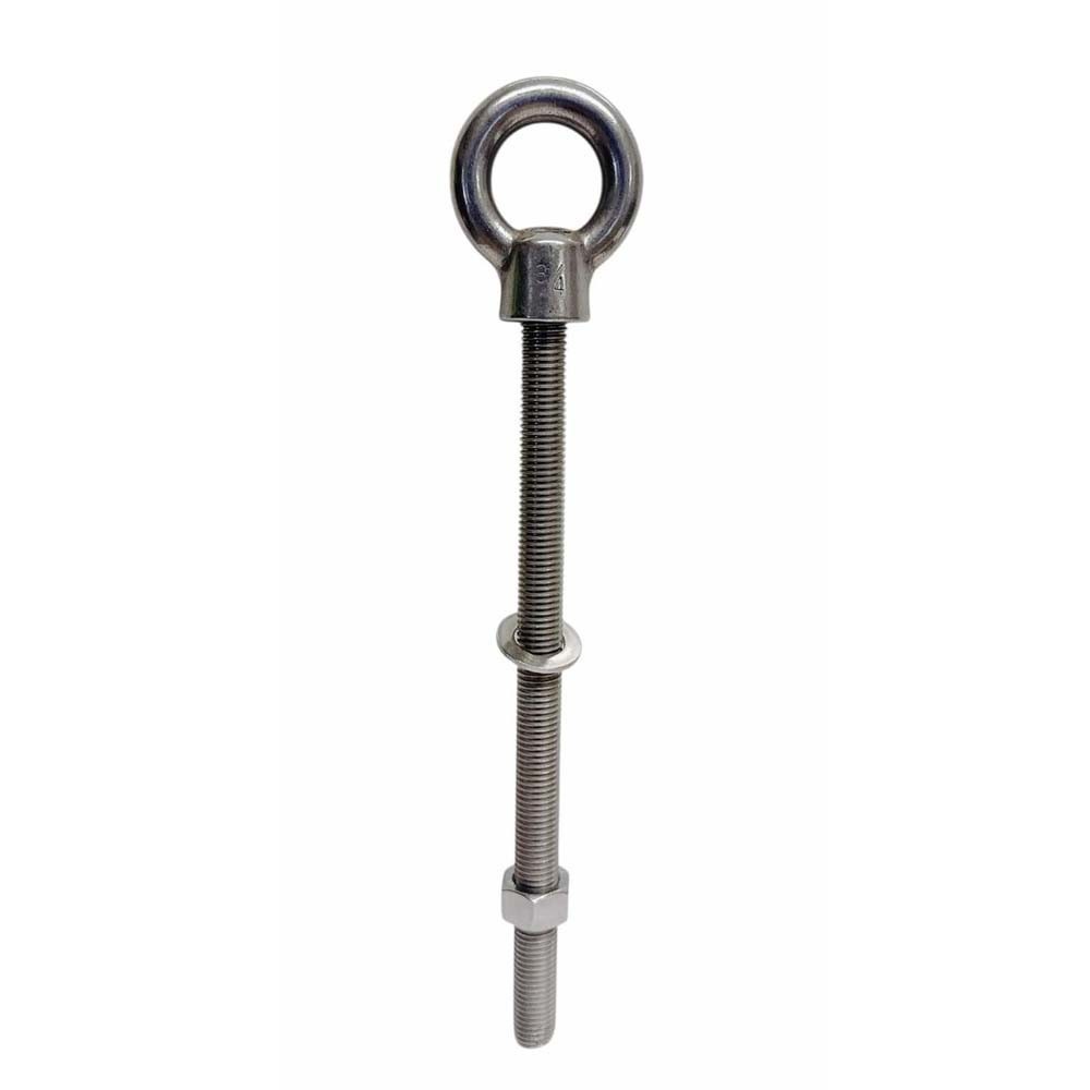Marine Boat T316 Stainless Steel 3/4″ x 12″ Shoulder Eye Bolt 4,700 Lbs WLL