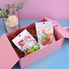 100/200 Resealable Holographic Mylar Foil Bags Zip Lock Pouch Clear Front 3 Size