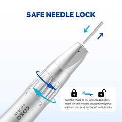 COXO Dental Low Speed Inner Water Straight/Contra Angle/Air Motor Handpiece 4H