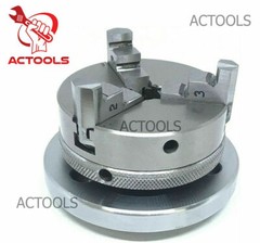 Mini Lathe Chuck 65 mm & MT1 MT2 MT3 MT4 Shank 3 Jaw 2.5″ Self Centering USA
