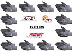 34-844 MaxiFlex Nitrile Grip Dotted Palm Coated PROTECTIVE WORK GLOVES 12-MEDIUM
