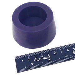 (1) 2.437″ x 2.95″ #13.5 High Temp Silicone Rubber Powder Coating Plugs Cerakote
