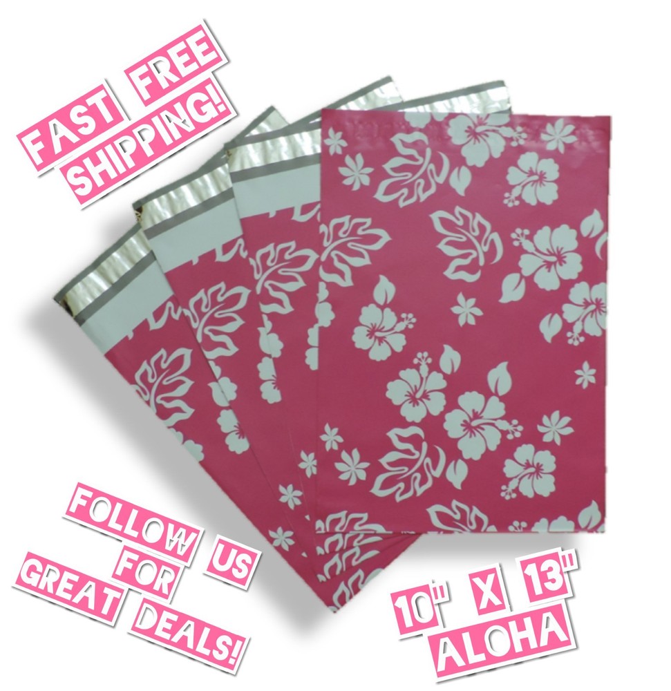 uPaknShip 10×13 Aloha Designer Poly Mailers – Shipping Envelopes