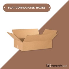 14 x 11 x 3″ Flat Corrugated Boxes, ECT-32 Brown Shipping/Moving Boxes 25/Bundle