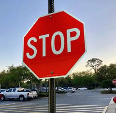 Stop sign 18×18 30×30 24×24 street authentic Reflective Road signs metal 12x12in