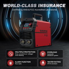 ARCCAPTAIN Stick Welder 200Amp ARC/MMA/Lift TIG Welding Machine 110V/220V IGBT🔥