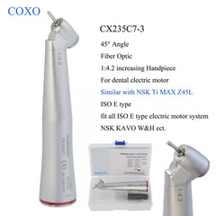 COXO Dental Slow Speed Contra Angle 1:1 1:5 6:1 10:1 Handpiece Air Motor 4Hole