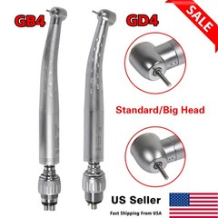 Dental High Speed Fiber Optic LED Turbine Handpiece 6Hole Coupler KaVo Style