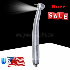 Dental Fiber Optic LED E-generator High Speed Handpiece Push Button 4 Hole UDM4