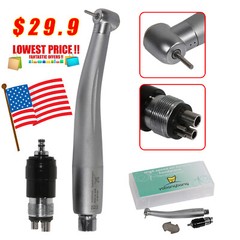 Yabangbang Dental High Speed Turbine Handpiece with 4 Hole Quick Coupler fit NSK