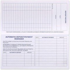 24 PCS Check Registers for Personal Checkbook, Easy to Read Checkbook Register