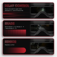 True Color Auto Darkening Welding Goggles Welder Glasses