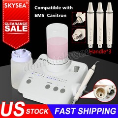 Dental Ultrasonic Piezo Scaler for EMS Woodpecker+3*Detachable Handpiece