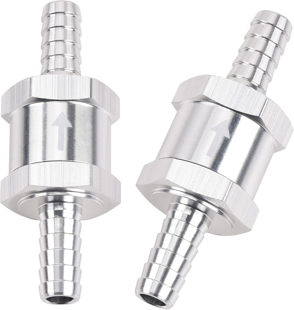2x 6mm 1/4″ Fuel Line Non-Return One Way Air Fuel Oil Check Valve Diesel Gas