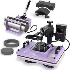 12×15 Inch, 360° Swing Away 5 in 1 Heat Transfer Machine, Multifunctional Hea…