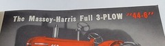 Vtg 1950’s? Massey Harris Tractor Equipment Buyer’s Guide Sales Catalog Book