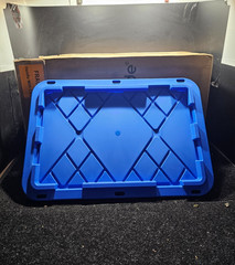 (QTY 2) Greenmade 30-in. x 20-in. Blue Snap Lock LID For 27 Gallon Storage Box
