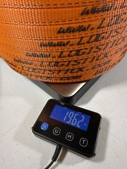 Heavy Duty 3/4 in x 1650 ft Bulk Roll Woven Poly Cord Strapping Orange Polywoven