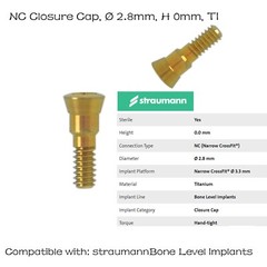 5Pcs Dental NC/RC Healing Abutment Closure Cap B0ne Level Ti Fits ITI Straumann