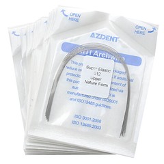 10pcs Dental Orthodontic Super Elastic Niti Round Arch Wires Natural Form AZDENT