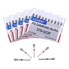 Dental Handpiece Diamond Burs FG Football Cut Fine Grit 368-023F/379-023F Red