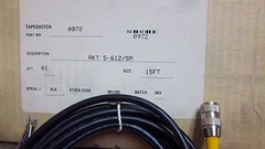 LUMBERG BLACK CORDSET RKT 5-612/5M 15FT NEW RKT56125M