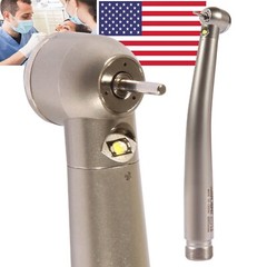 Pieza de mano LED turbina alta velocidad fibra óptica dental estilo NSK 2 Holes