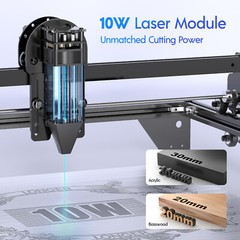 Longer RAY5 10W Laser Engraver, Laser Cutter, High speed up to 24,000 mm/min🔥