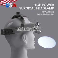Surgical Headlight for Medical Ent and Dental with 10 Watt Wireless Led Lamp New