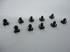 10 Pcs Pack Lot 6x6x7mm Momentary Push Micro Button Tactile Switch Side 2 Pins
