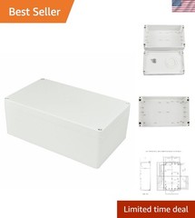 Sleek White Waterproof Junction Project Box – 7.87″x4.72″x2.95″ for Electronics