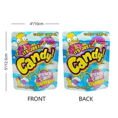 3.5g 100pcs Mixed Holographic Design Mylar Bags Smell Proof Resealable Pouches