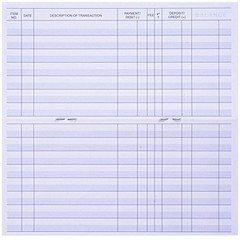 24 Pack Checkbook Registers – Personal Check Register Ledger Easy Read Pages New