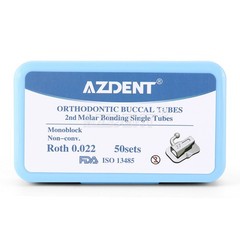 Dental Orthodontic Bondable Buccal Tubes 1st/ 2nd Tubes Roth /MBT 022 AZDENT