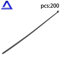 14″ Heavy Duty Zip Ties Double Sided Toothed Cable Ties 100 LBS Strength 200 Pcs